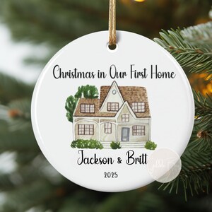 Paar Erstes Weihnachten Haus Personalisierte Weihnachten Ornament Benutzerdefinierte Wohnkultur 1. Weihnachten Neue Familie Andenken Jahrestag Geschenk Housewarming