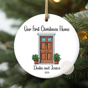 Personalisierte Weihnachten Ornament Wohnkultur 1st Xmas New Familie Andenken Jahrestag Geschenk Housewarming