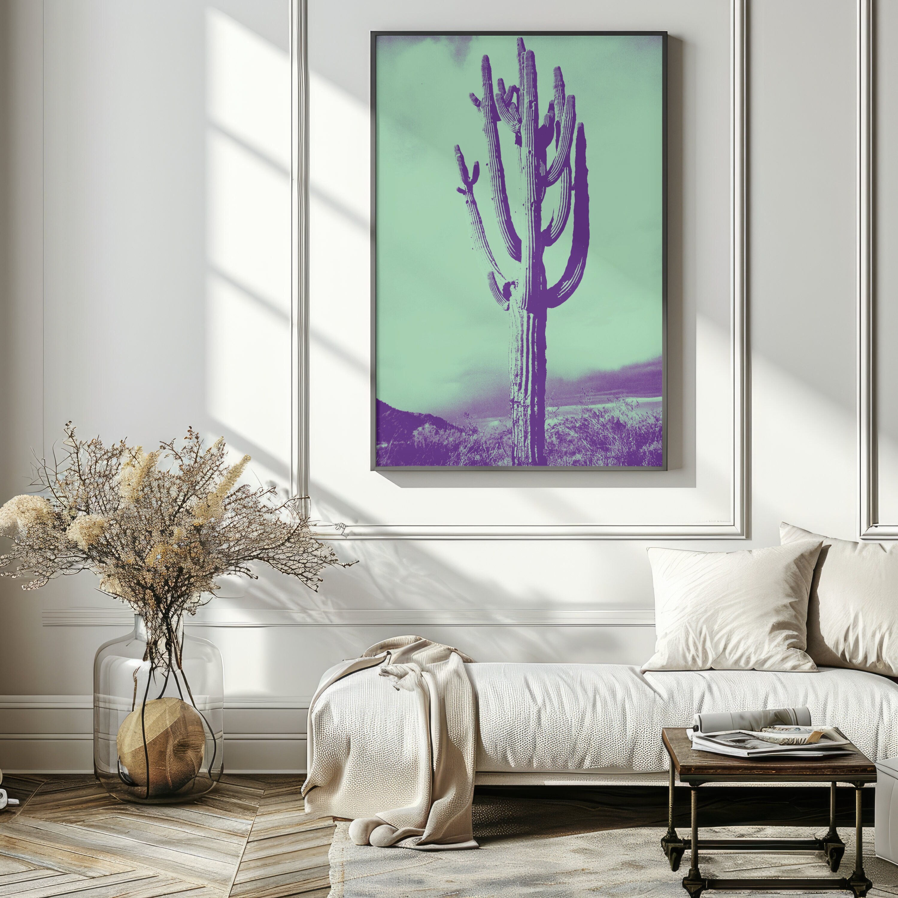 Saguaro Cactus Wall Art Print Giant Cactus Photo Digital Download ...