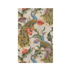 Peacock Print Microfiber Tea Towel: Bird Pattern Kitchen Decor