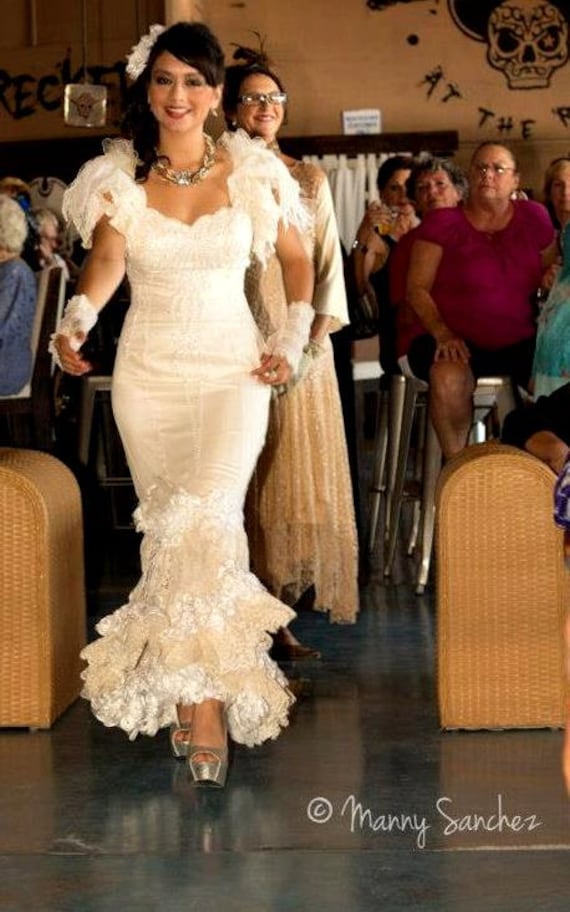 flamenco style wedding dress