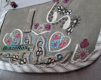 Brazil Rox recycled embellishments SeaDebris Multi-pocket Crossbody Bag
