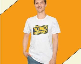Be Kind Rewind T-shirt - retro VHS grafisch T-shirt - nostalgisch shirt uit de jaren 90 voor filmliefhebbers