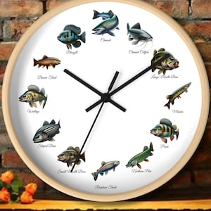 Sport Fish Wall Clock for Anglers - A Catch for Fishers of all Stripes