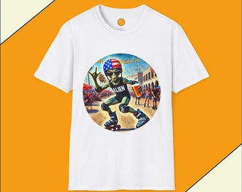 Inline Skating Alien Tee
