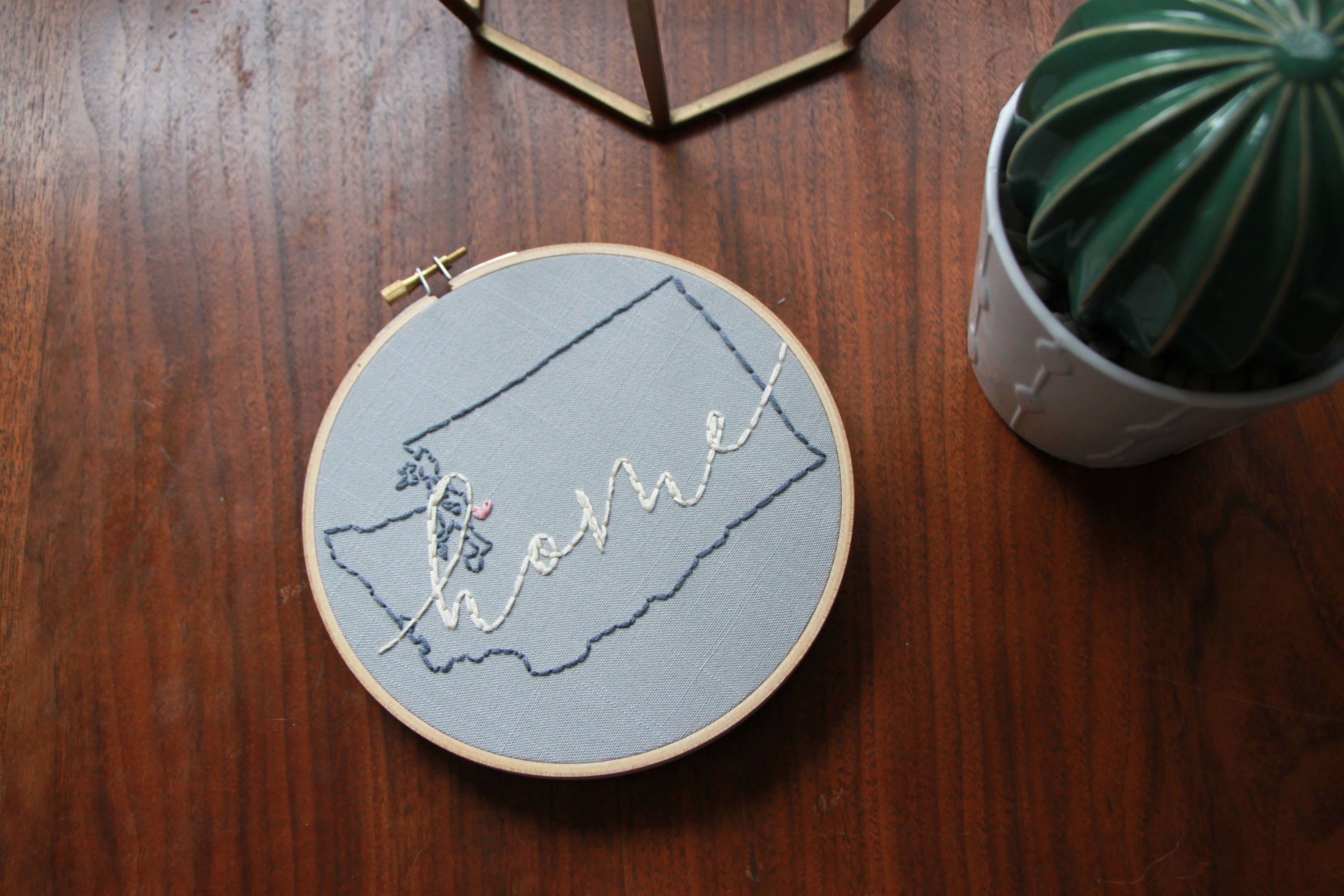 Aros de bordado del estado de origen | Etsy