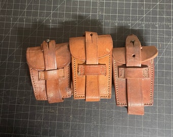 Argentina Military Leather Ammo Pouch’s