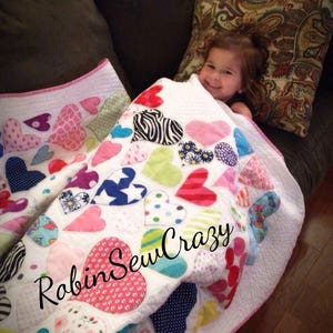 Baby Toddler Colorful Heart Cotton Quilt