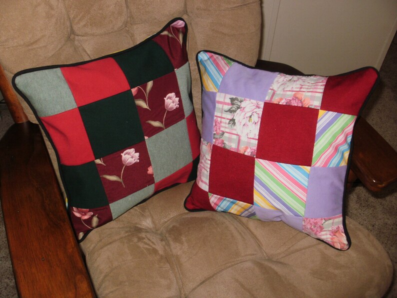 Memory Pillows Custom Made From Clothes Etsy