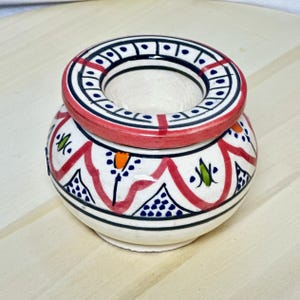 Moroccan Ceramic Ashtray Handmade Colorful Hand-Painted Pottery Ashtray