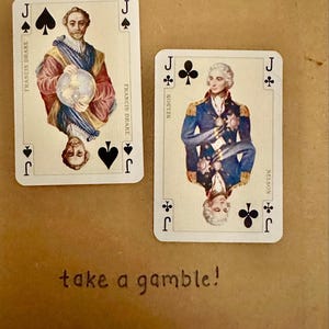 Cartões de felicitações artesanais "Vintage Cigarette Card" (baralho de cartas)