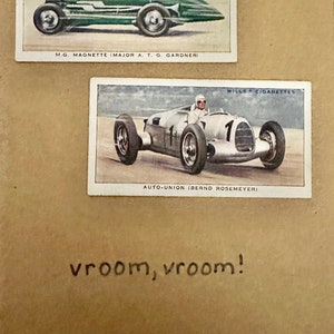 Cartões comemorativos "Vintage Card" feitos à mão (carros)