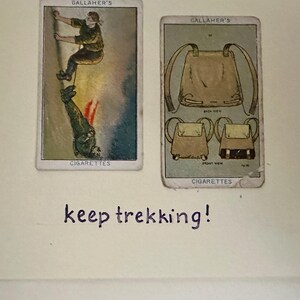Cartões de felicitações artesanais "Vintage Cigarette Card" (Boy Scouts)