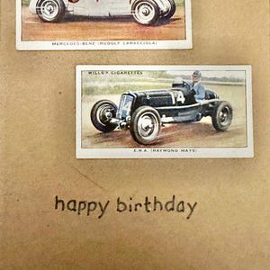 Cartões comemorativos "Vintage Card" feitos à mão (automóveis + veículos)