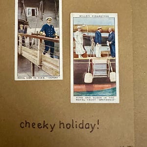Cartões de felicitações artesanais "Vintage Cigarette Card" (Coroação do Rei Edward V)
