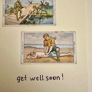 Cartões de felicitações artesanais "Vintage Cigarette Card" (Boy Scouts)