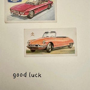 Cartões comemorativos "Vintage Card" feitos à mão (automóveis + veículos)