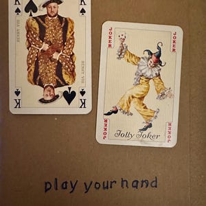 Cartões de felicitações artesanais "Vintage Cigarette Card" (baralho de cartas)