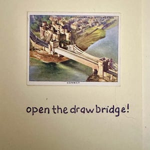 Cartões de felicitações artesanais "Vintage Cigarette Card" (cenário)
