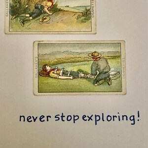 Cartões de felicitações artesanais "Vintage Cigarette Card" (Hobbies)