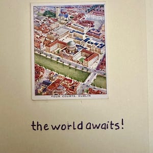 Cartões de felicitações artesanais "Vintage Cigarette Card" (cenário)