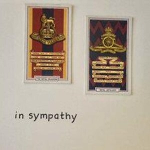 Cartões comemorativos "Vintage Card" feitos à mão (medalhas + insígnias militares)