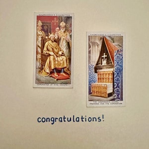 Cartões comemorativos "Vintage Card" feitos à mão (royalty)