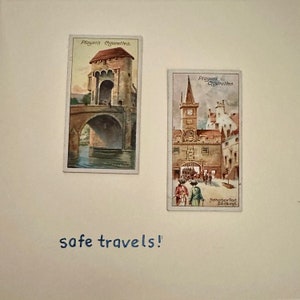 Cartões comemorativos "Vintage Card" feitos à mão (Inglaterra)