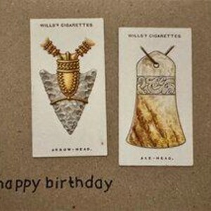 Cartões comemorativos "Vintage Card" feitos à mão (talismãs)