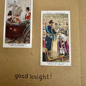 Cartões de felicitações artesanais "Vintage Cigarette Card" (Coroação do Rei Edward V)