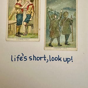 Cartões de felicitações artesanais "Vintage Cigarette Card" (Hobbies)