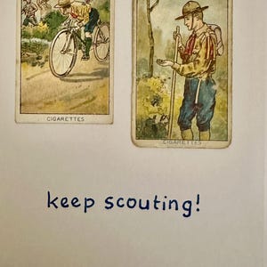 Cartões de felicitações artesanais "Vintage Cigarette Card" (Hobbies)