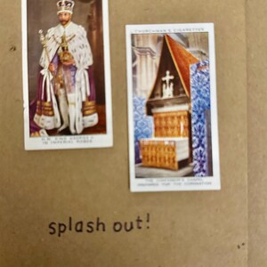 Cartões de felicitações artesanais "Vintage Cigarette Card" (Coroação do Rei Edward V)