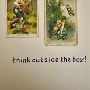 Cartões de felicitações artesanais "Vintage Cigarette Card" (Hobbies)