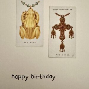 Cartões comemorativos "Vintage Card" feitos à mão (talismãs)