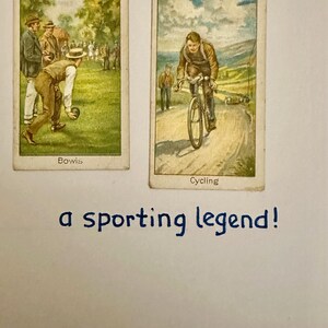 Cartões de felicitações artesanais "Vintage Cigarette Card" (Hobbies)