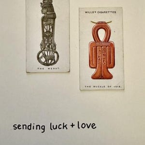 Cartões comemorativos "Vintage Card" feitos à mão (talismãs)