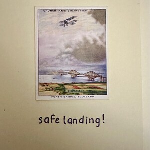 Cartões de felicitações artesanais "Vintage Cigarette Card" (cenário)