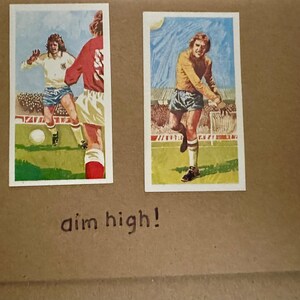 Cartões de felicitações artesanais "Vintage Cigarette Card" (Futebol)