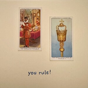 Cartões comemorativos "Vintage Card" feitos à mão (royalty)