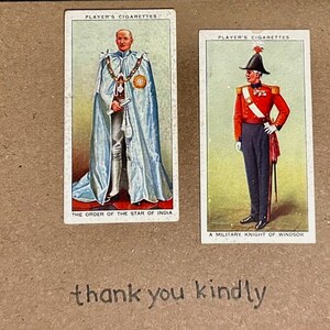Cartões comemorativos "Vintage Card" feitos à mão (royalty)