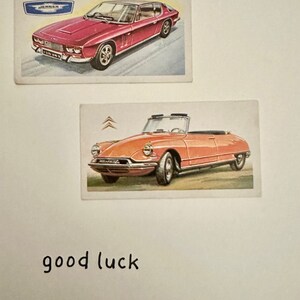 Cartões comemorativos "Vintage Card" feitos à mão (carros)