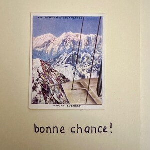 Cartões de felicitações artesanais "Vintage Cigarette Card" (cenário)