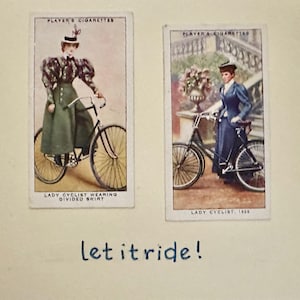 Cartes de voeux faites main « vintage Card » (vélo)