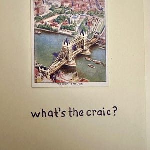 Cartões de felicitações artesanais "Vintage Cigarette Card" (cenário)