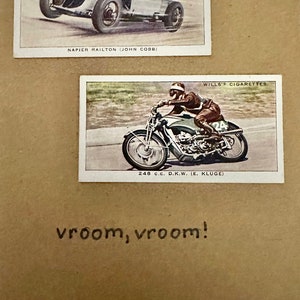 Cartões comemorativos "Vintage Card" feitos à mão (carros)