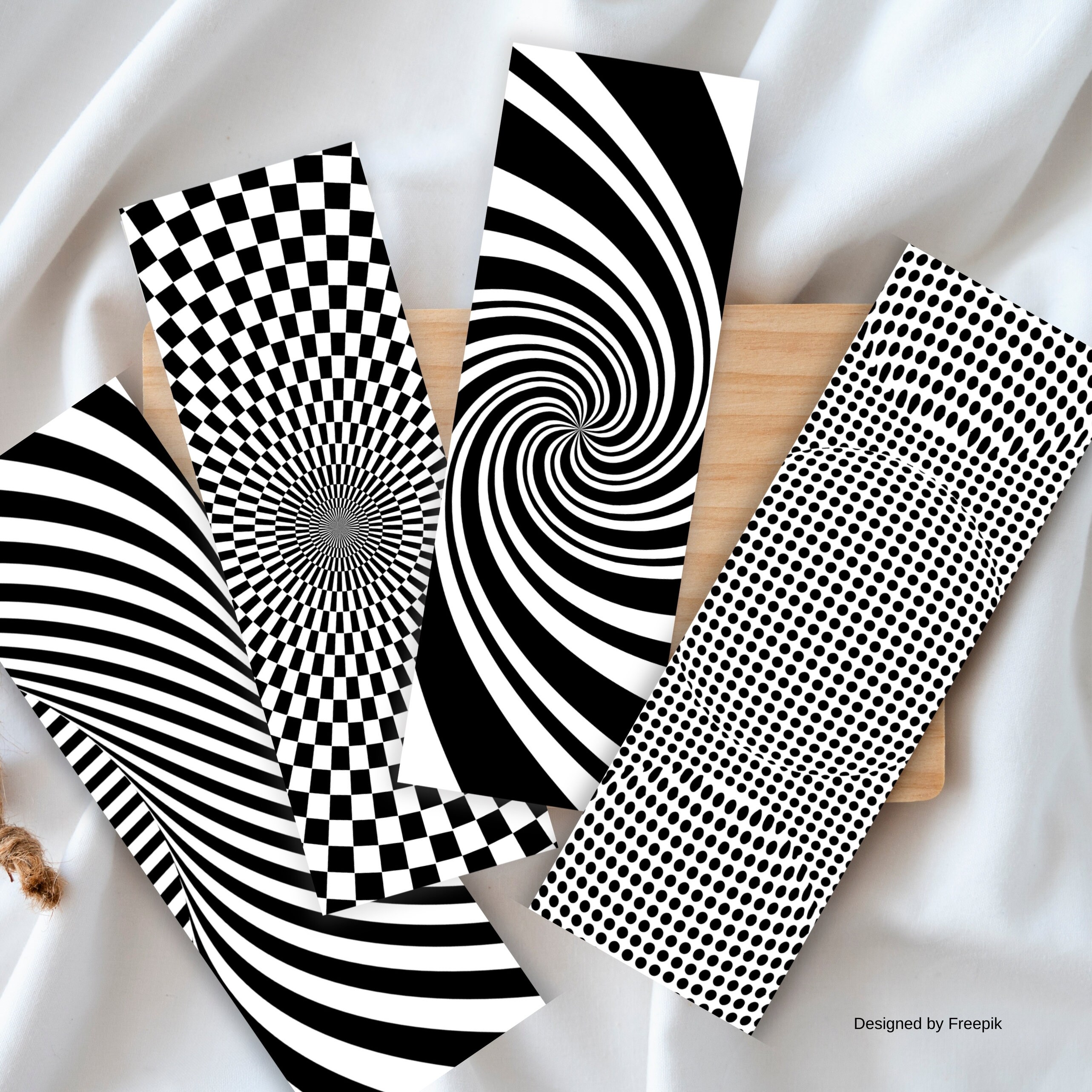 Optical Illusion Bookmarks, DIY Printable Bookmarks, Perfect Gift for ...