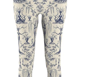 Art Clothing Nature Spirit Toile Patterned Leggings
