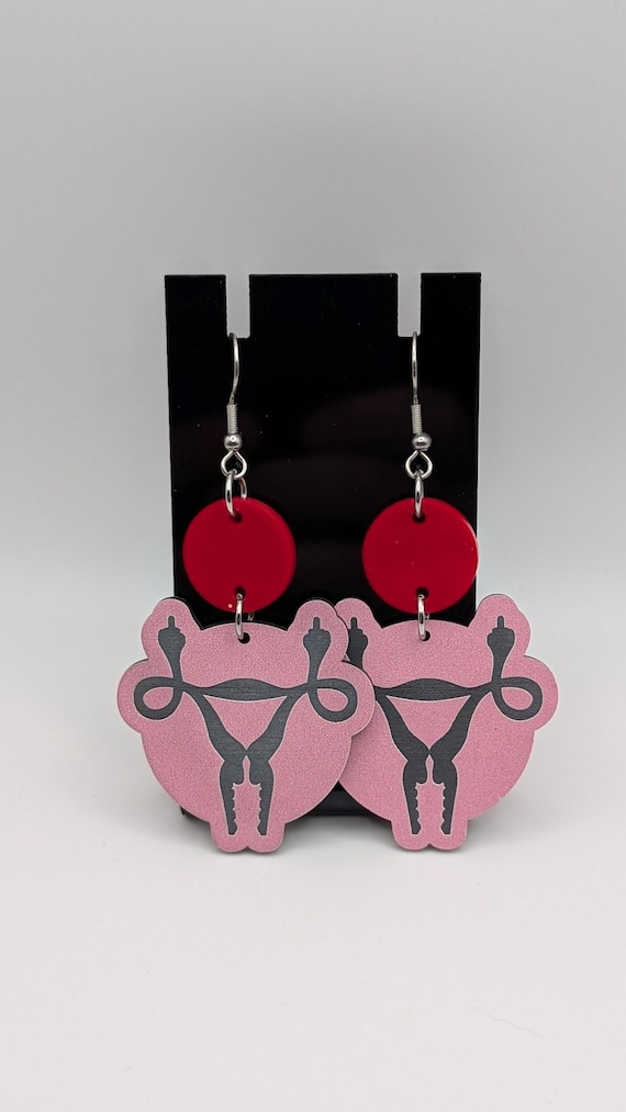 Laser-cut Uterus Earrings