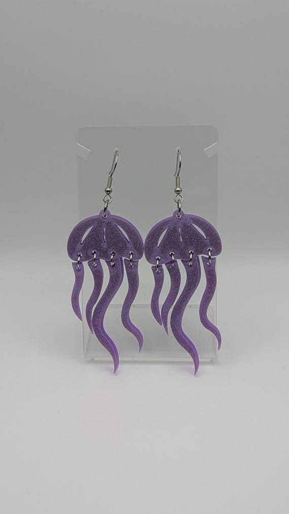 Laser-cut Jellyfish earrings